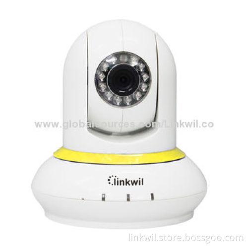 IP camera with 1280x720 pixels, supports onvif, pan, tilt, micro SD card, two way audio